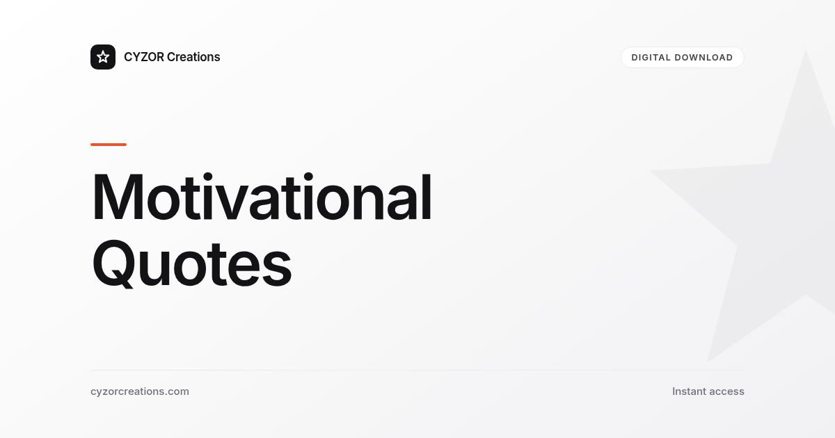 Motivational Quotes