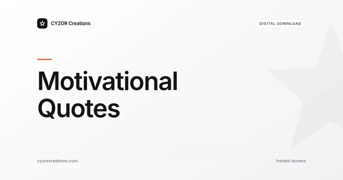 Motivational Quotes