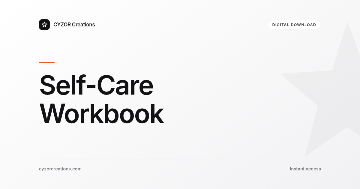 Self-Care Workbook