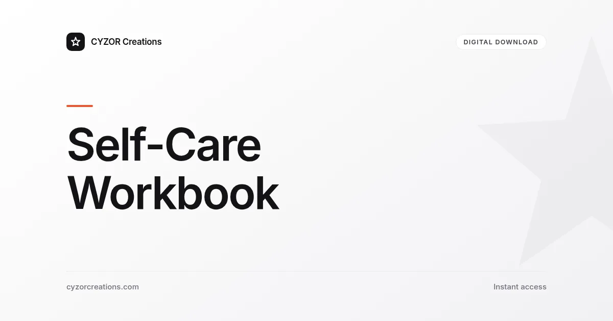 Self-Care Workbook