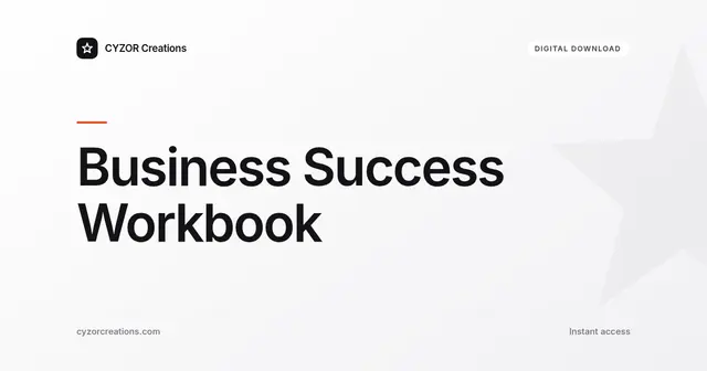 Business Success Workbook