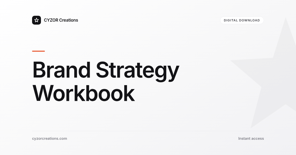 Brand Strategy Workbook