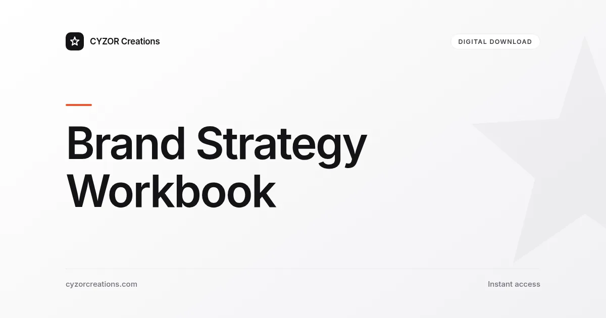 Brand Strategy Workbook
