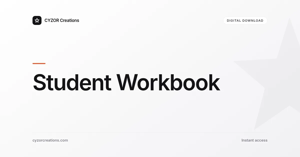 Student Workbook