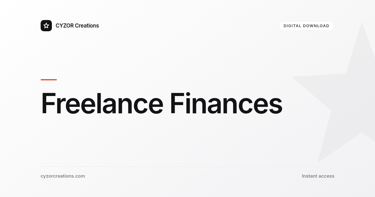 Freelance Finances