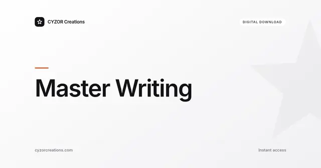 Master Writing