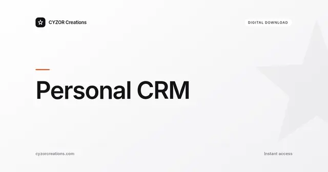 Personal CRM