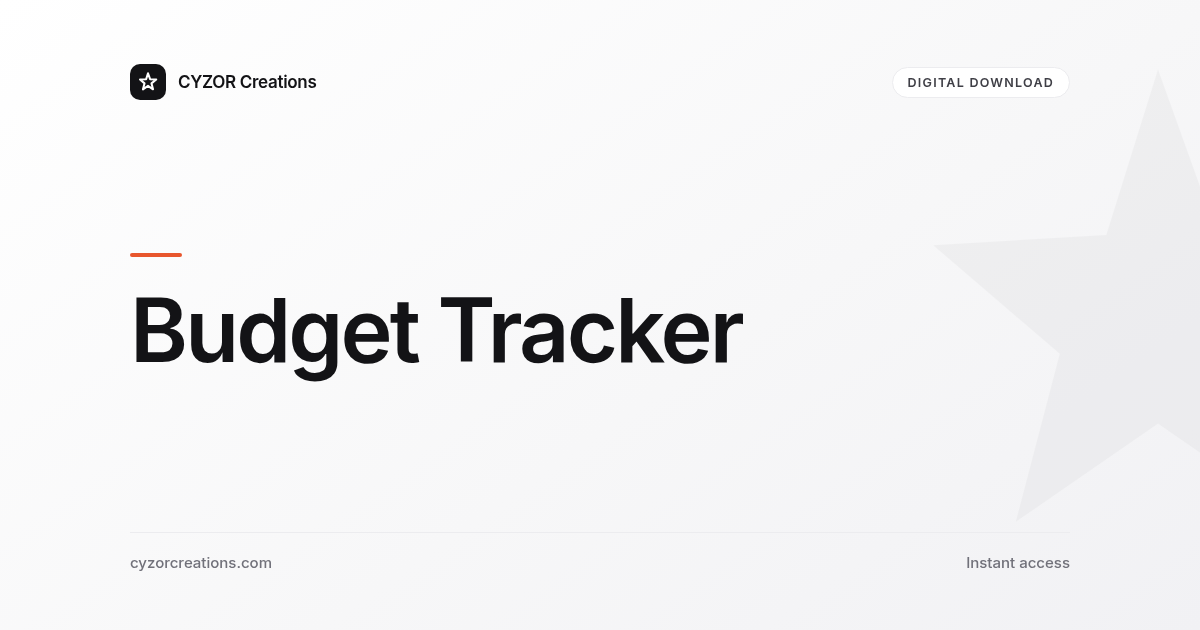 Budget Tracker