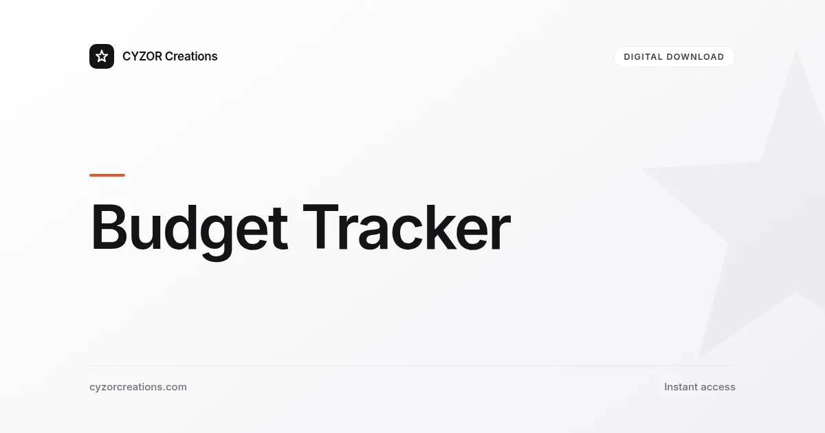 Budget Tracker