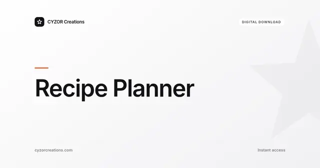 Recipe Planner