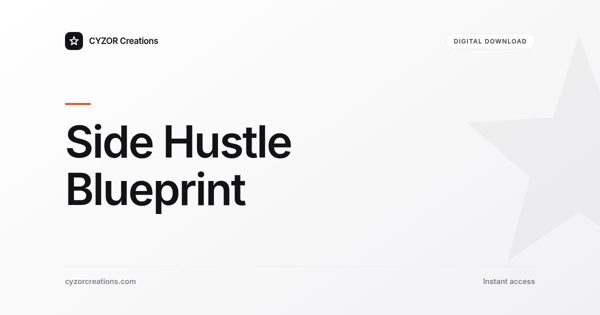 Side Hustle Blueprint