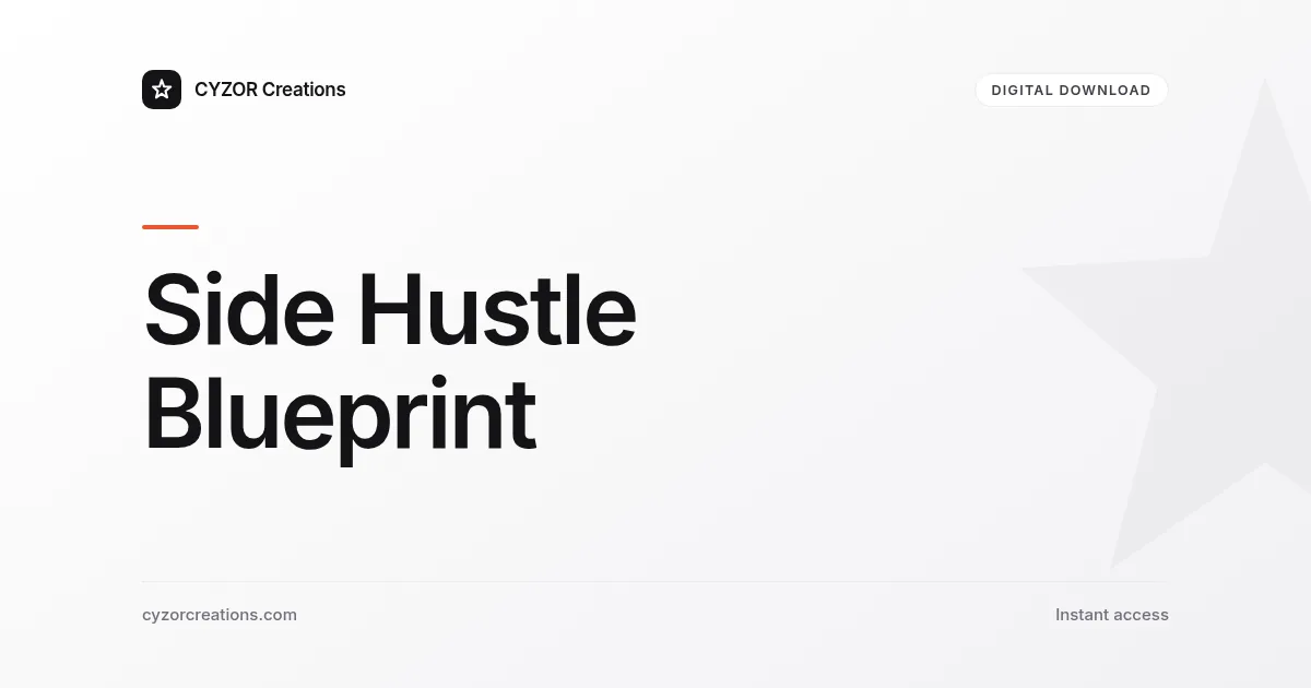 Side Hustle Blueprint