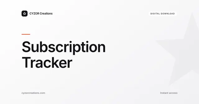 Subscription Tracker
