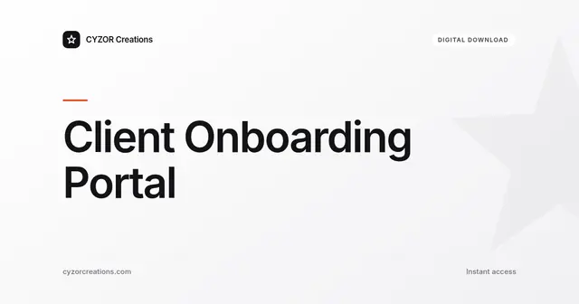 Client Onboarding Portal