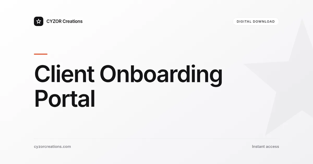 Client Onboarding Portal