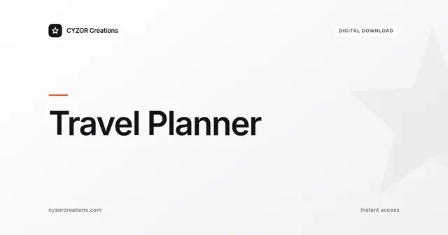 Travel Planner — Notion Template