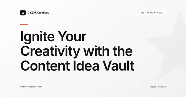 Content Idea Vault — Notion Ideas Database
