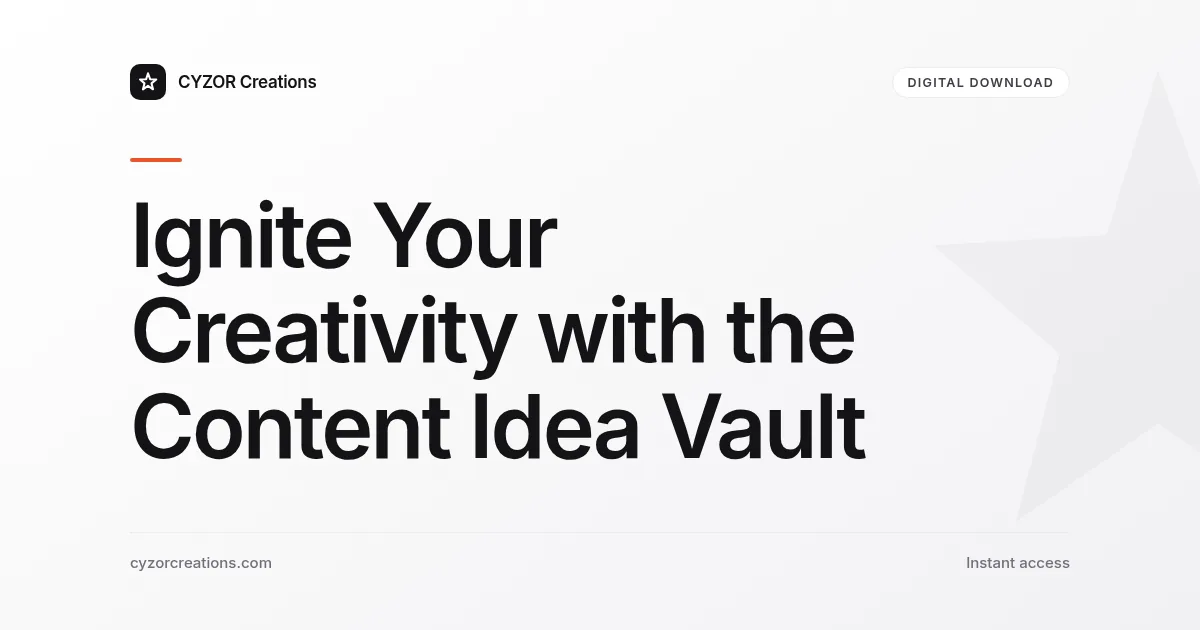 Content Idea Vault — Notion Ideas Database