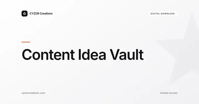 Content Idea Vault — Notion 6-Stage Production Pipeline