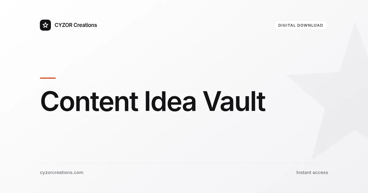 Content Idea Vault — Notion 6-Stage Production Pipeline