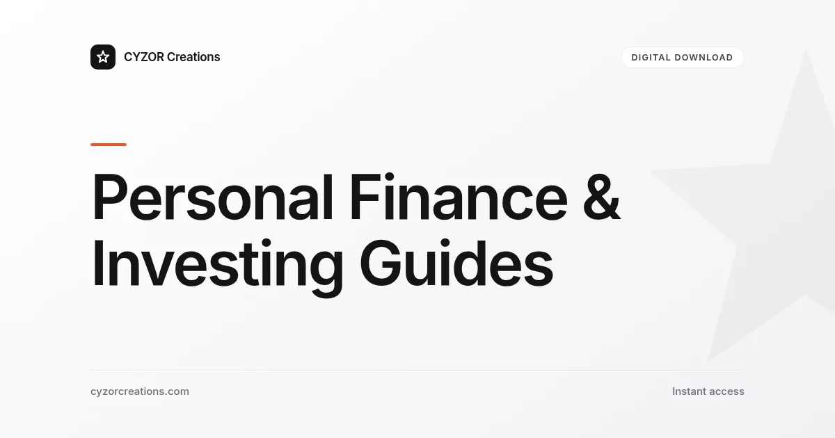 Personal Finance & Investing Guides