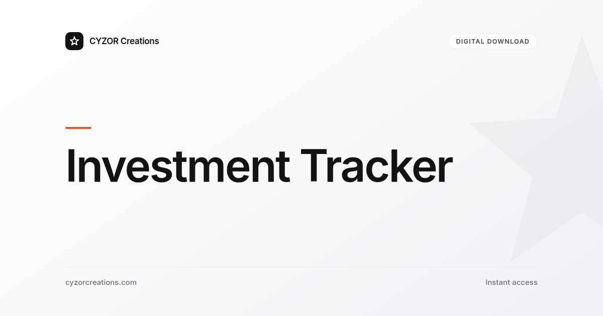 Investment Tracker