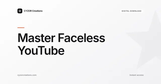 Master Faceless YouTube