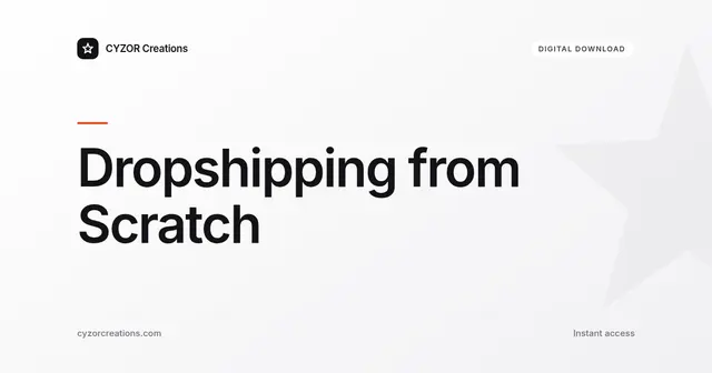 Dropshipping from Scratch