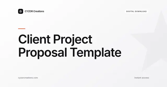 Client Project Proposal Template