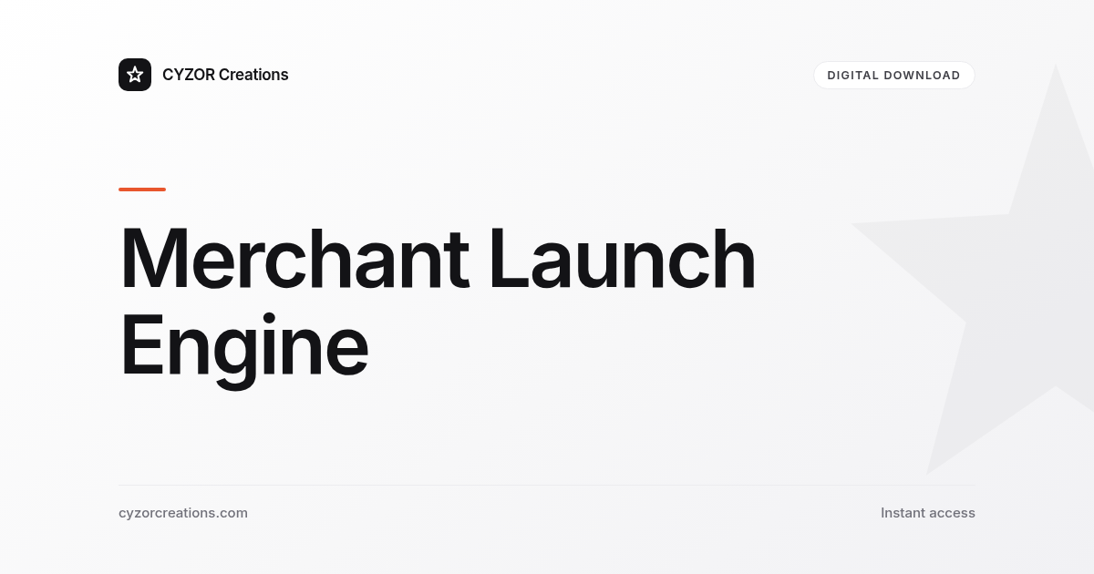 Merchant Launch Engine