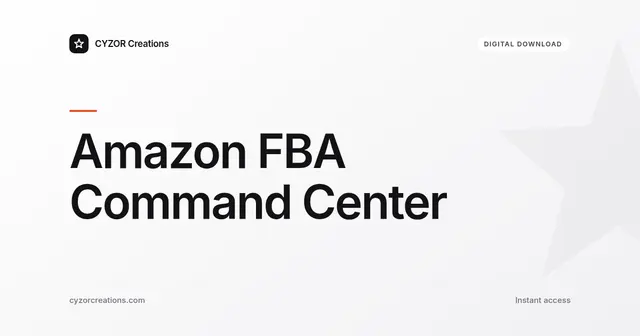 Amazon FBA Command Center