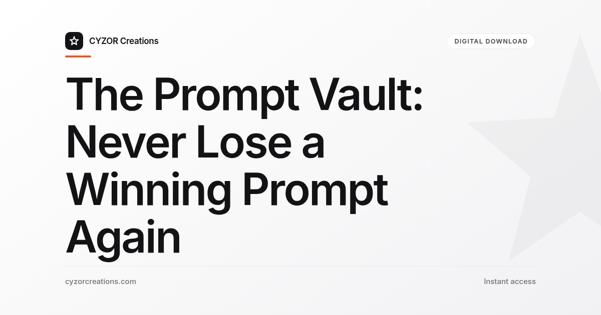 Prompt Vault