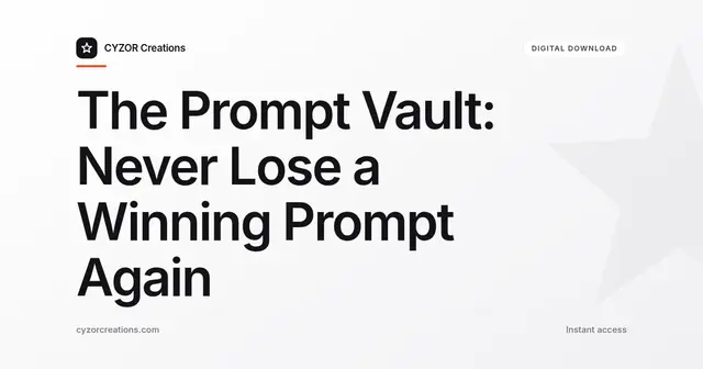 Prompt Vault