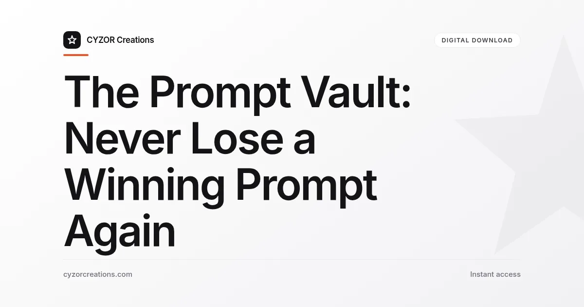 Prompt Vault