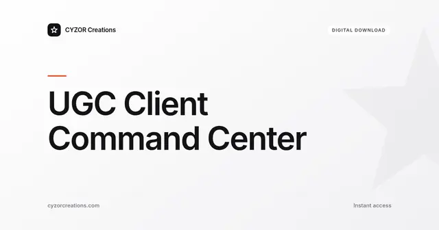 UGC Client Command Center