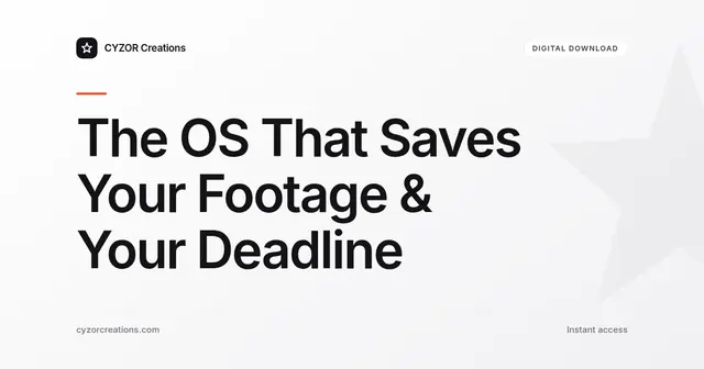 The OS That Saves Your Footage & Your Deadline