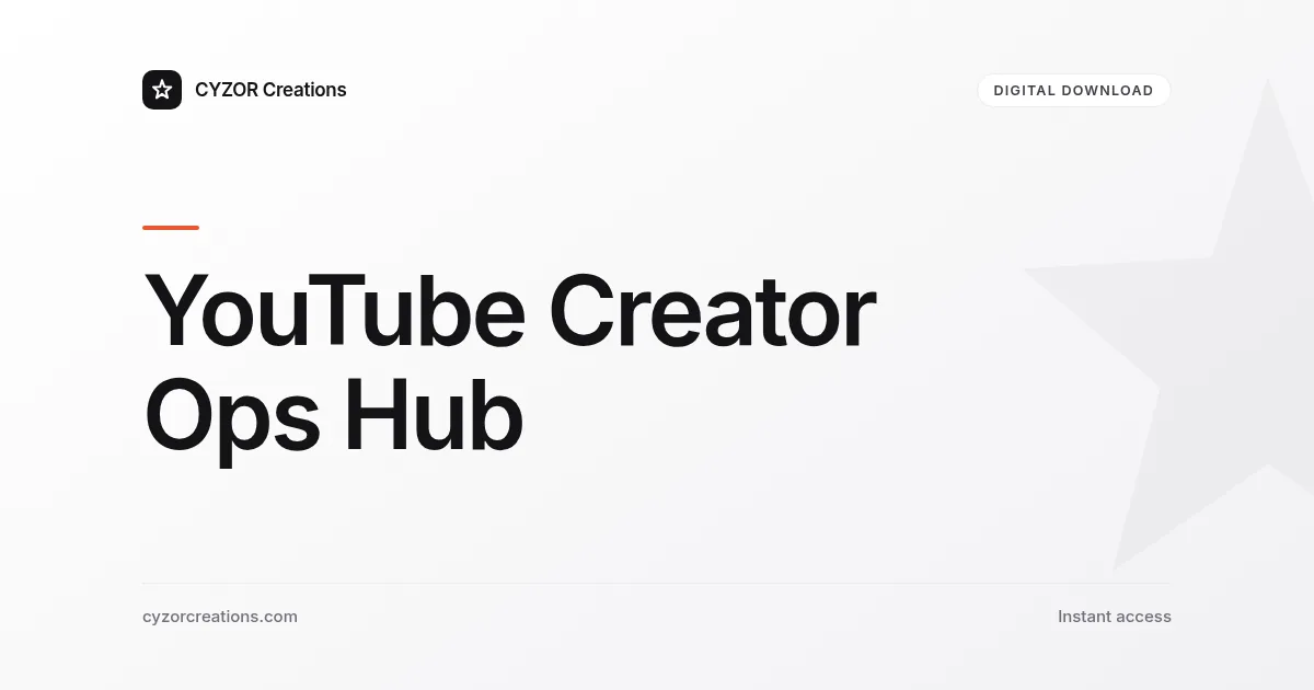 YouTube Creator Ops