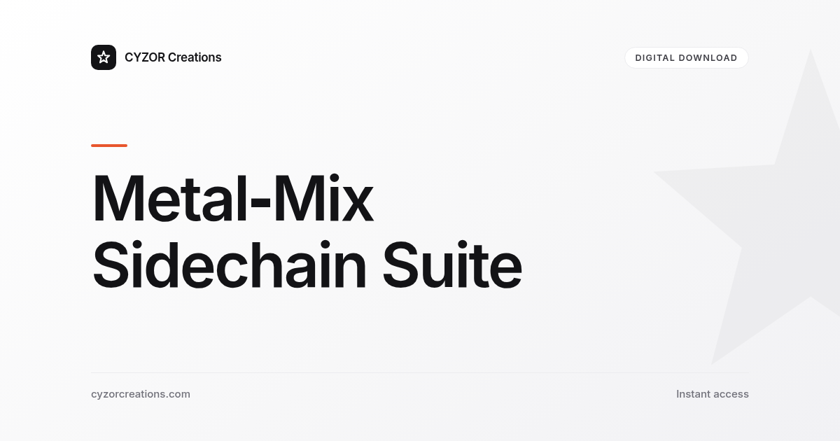 Metal‑Mix Sidechain Suite