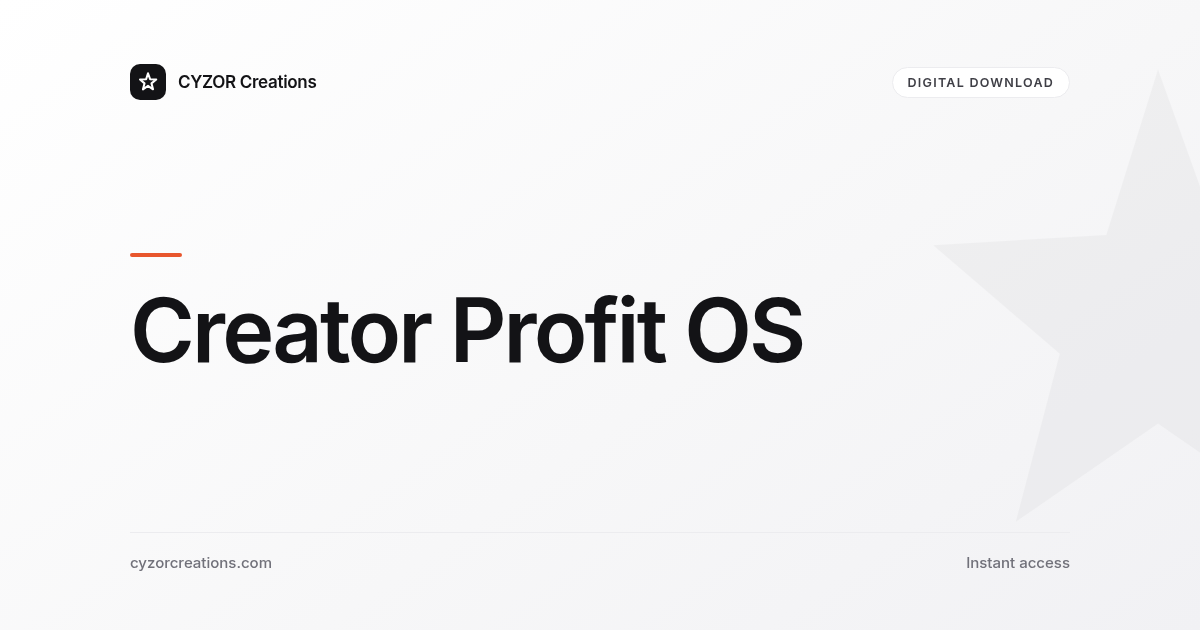 Creator Profit OS