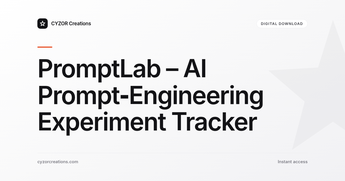 PromptLab – AI Prompt‑Engineering Experiment Tracker