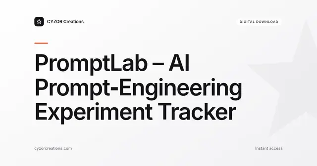 PromptLab – AI Prompt‑Engineering Experiment Tracker