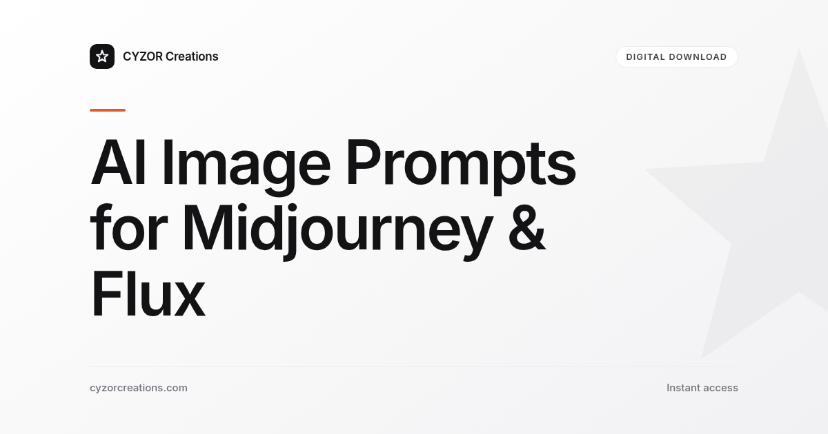 80 AI Image Prompts for Midjourney & Flux