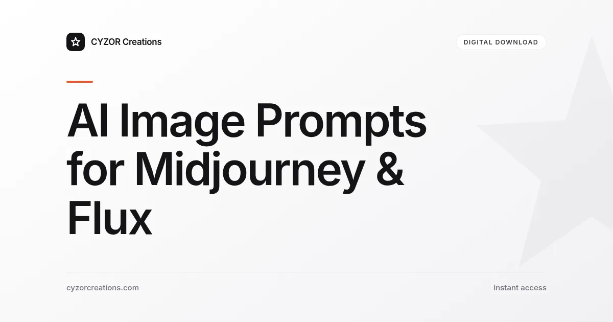 80 AI Image Prompts for Midjourney & Flux