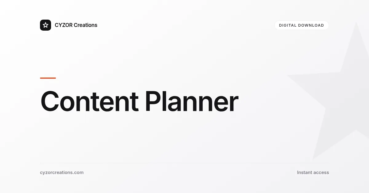 Content Planner