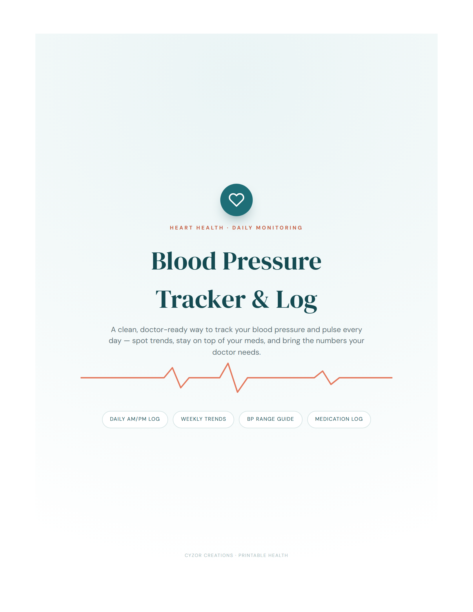 Blood Pressure Log