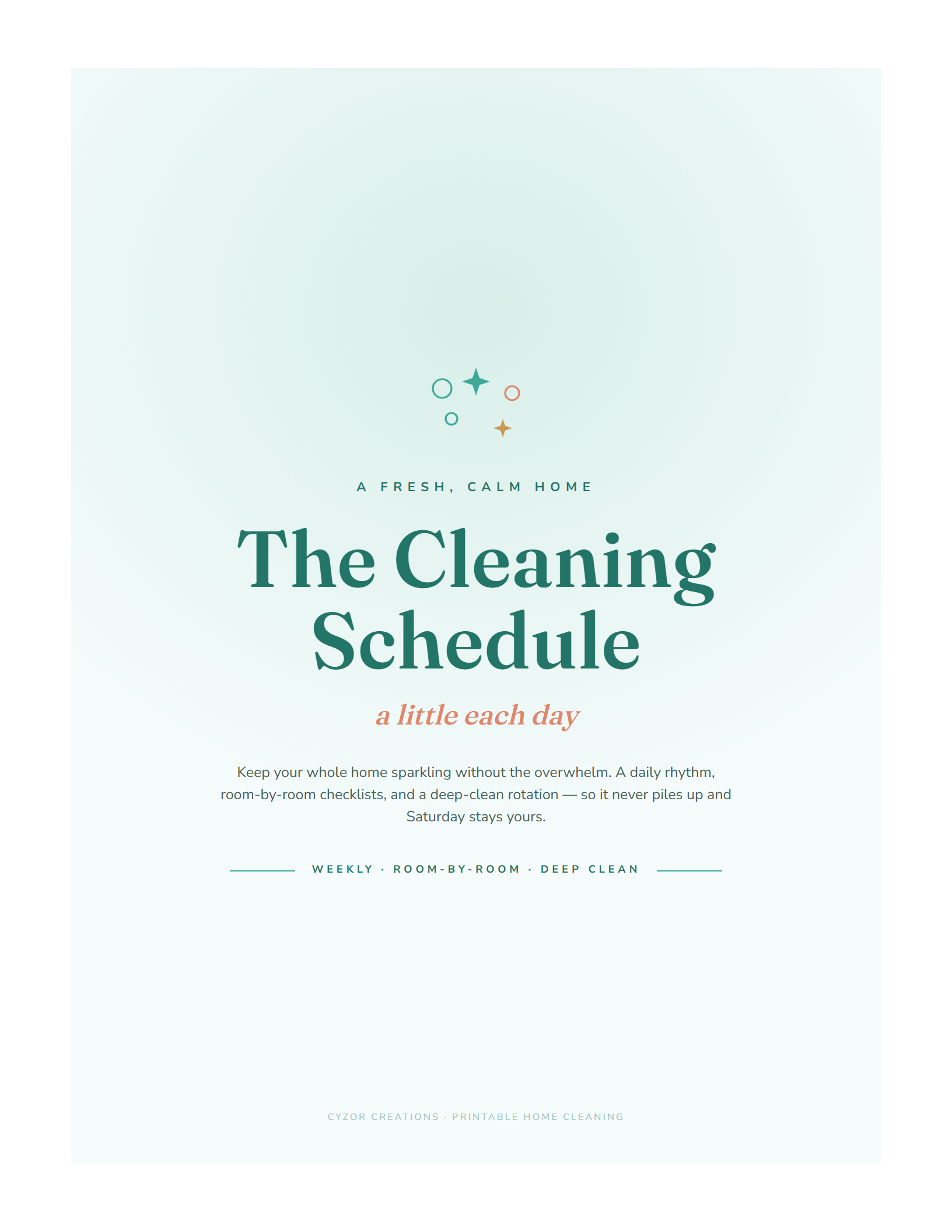 Cleaning Schedule