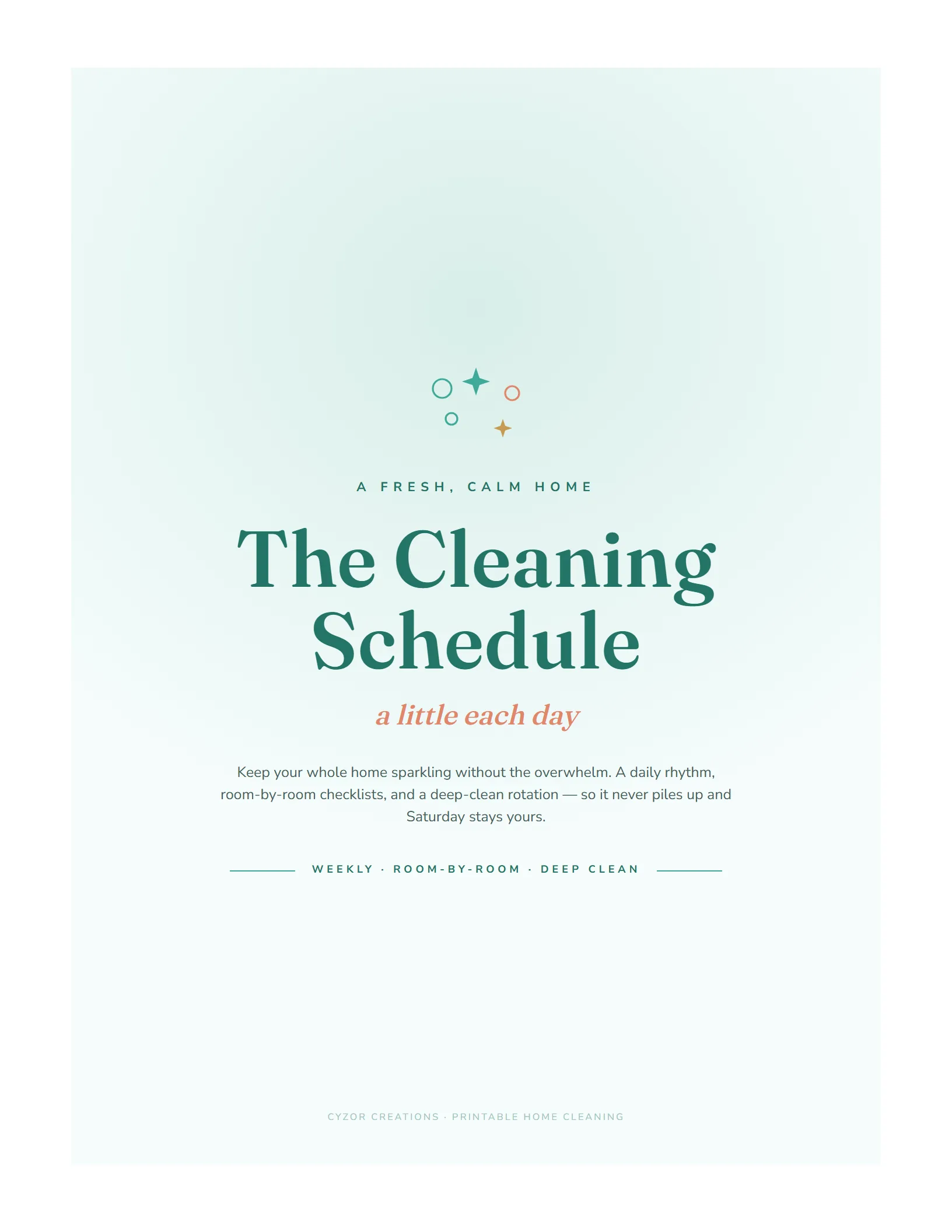Cleaning Schedule