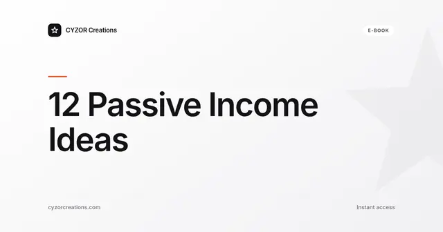 12 Passive Income Ideas