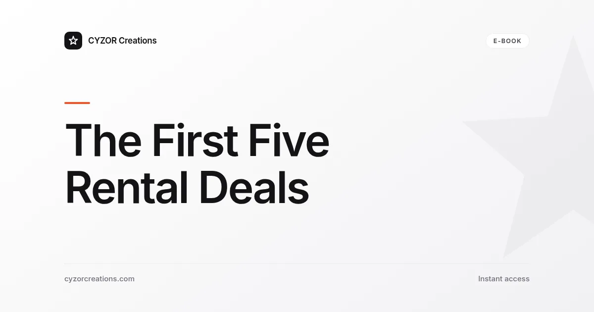 The First Five Rental Deals