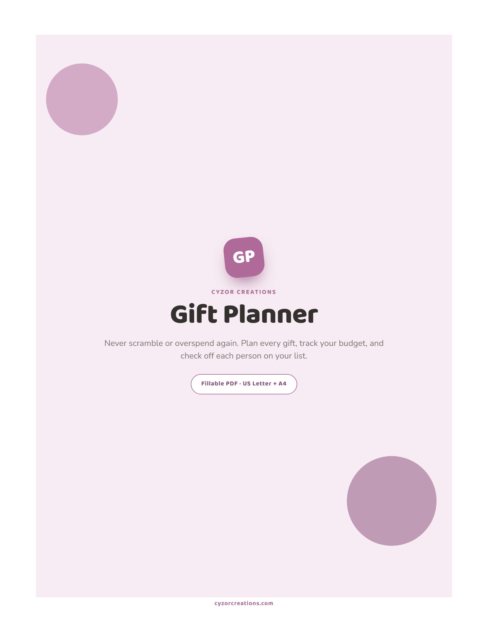 Gift Planner